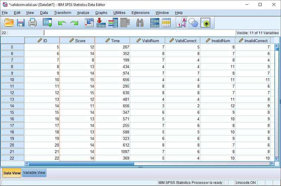 IBM SPSS Statistics — captura de tela 2
